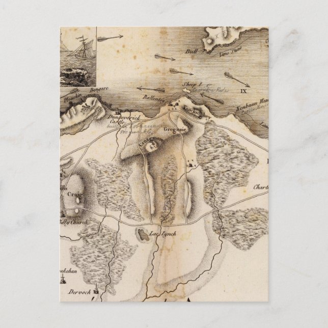 Postal Antrim, Raghery (Anverso)