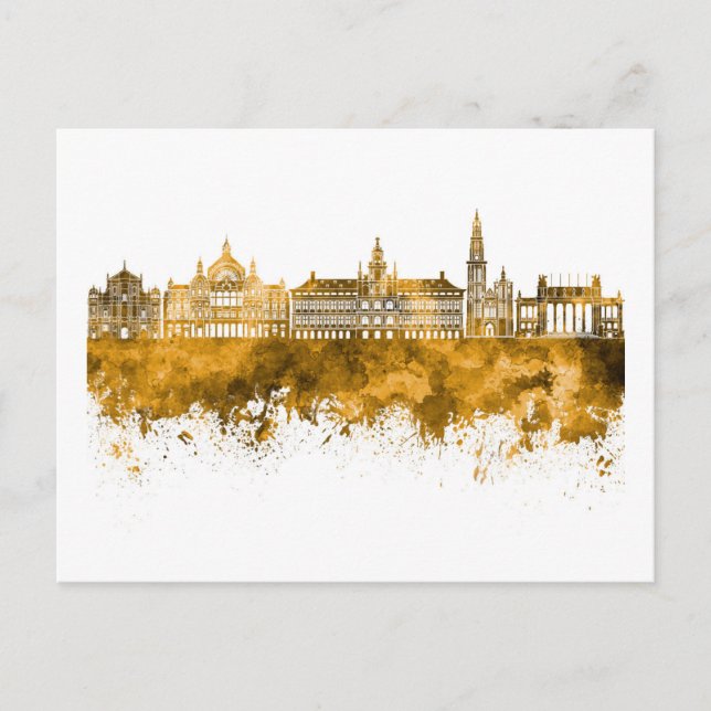 Postal Antwerp skyline (Anverso)