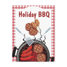 Postal anual de invitación de picnic de vacaciones