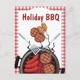 Postal anual de invitación de picnic de vacaciones