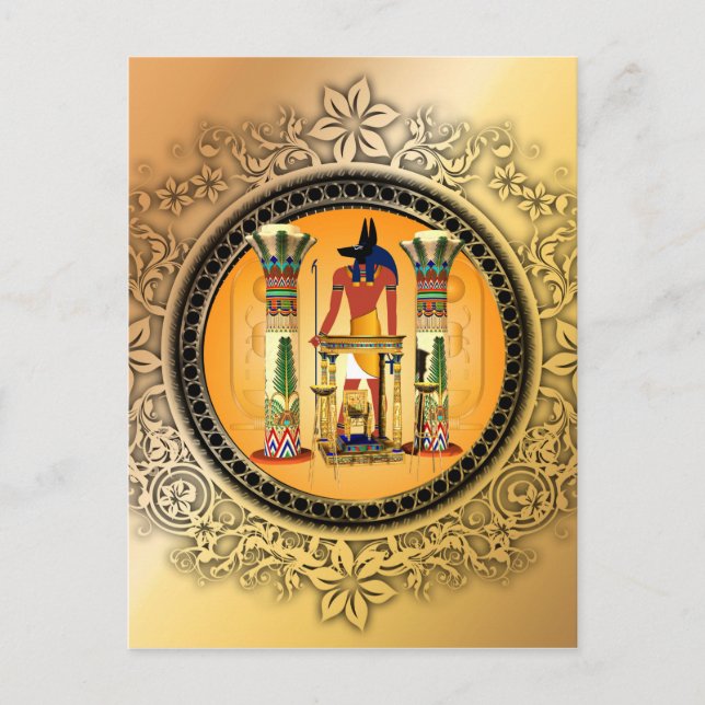 Postal Anubis, egipto (Anverso)