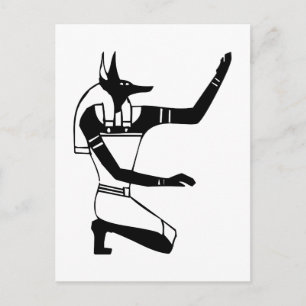 Postal Anubis, jeroglífico egipcio