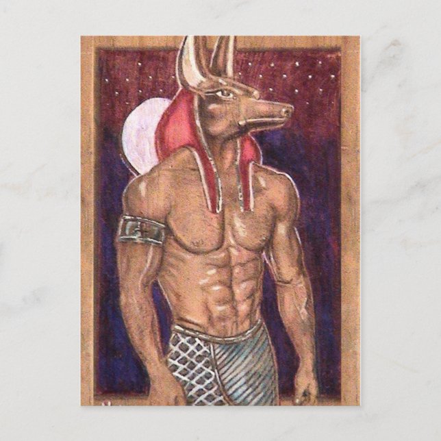 Postal Anubis: www.AriesArtist.com (Anverso)