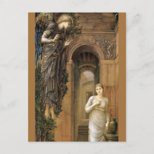 Postal Anunciación de Burne-Jones Ángel CC0423