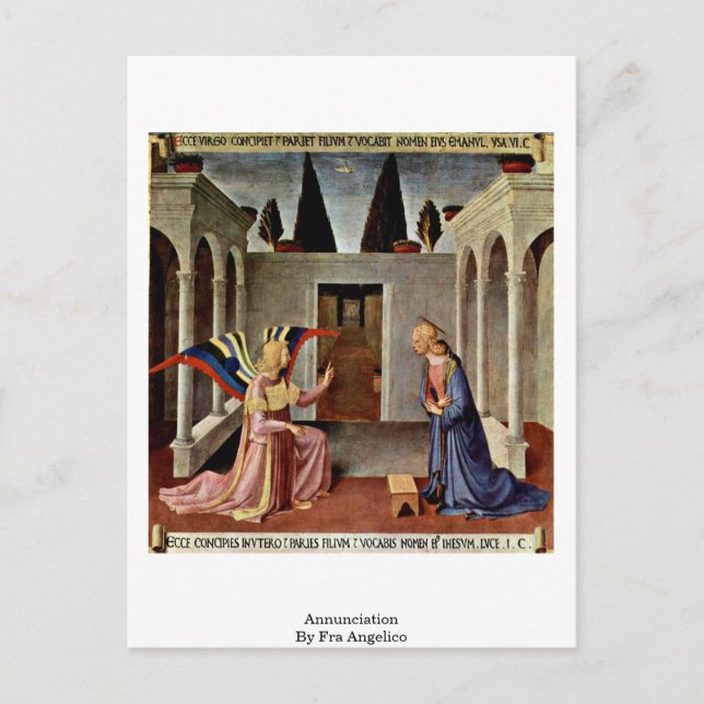 Postal Anunciación De Fra Angelico (Anverso)