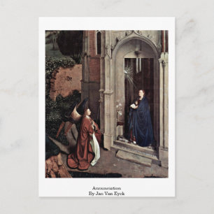 Postal Anunciación De Jan Van Eyck