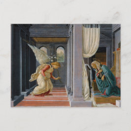 Postal Anunciación de Sandro Botticelli