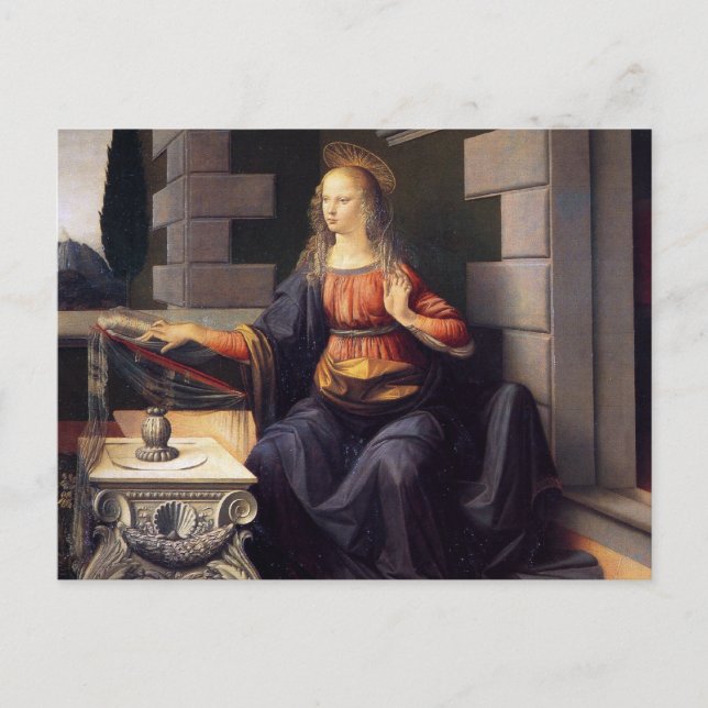 Postal Anunciación - Virgen (Anverso)