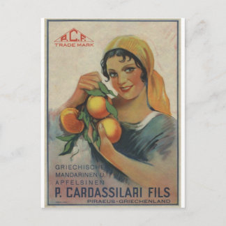 Postal Anuncio antiguo Cardassilari Fils