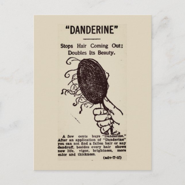 Postal Anuncio antiguo: Danderine (Anverso)