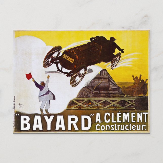 Postal Anuncio antiguo de Clément-Bayard (Anverso)
