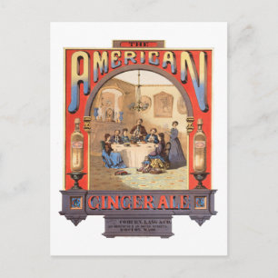 Postal Anuncio Antiguo de Ginger Ale de Coburn, Lang & Co