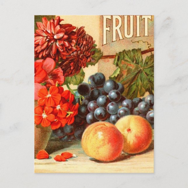 Postal Anuncio colorido de sal de frutas (Anverso)