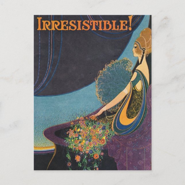 Postal Anuncio de Art Deco Mavis Perfume (Anverso)