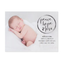 Anuncio de bebé, Primera Navidad, foto