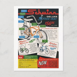 Postal Anuncio de Bicicleta Antiguo