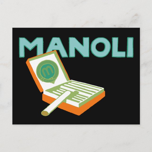 Postal Anuncio de cigarrillos retro 1910 (Anverso)