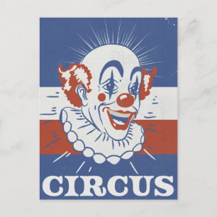 Postal Anuncio de circo vintage