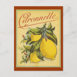 Postal Anuncio de Citronnelle de Vintage
