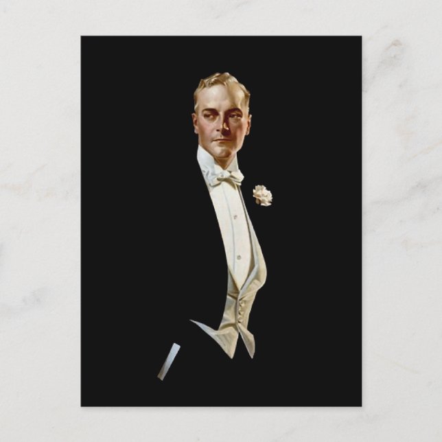 Postal Anuncio de collar de camisetas por Leyendecker (Anverso)