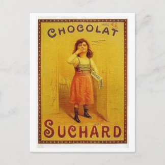 Postal Anuncio de cosecha de chocolate