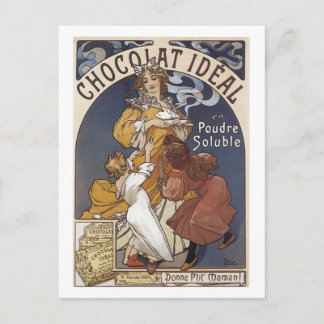 Postal Anuncio de cosecha de chocolate ideal