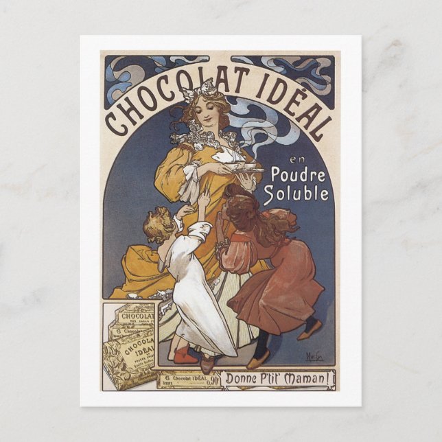 Postal Anuncio de cosecha de chocolate ideal (Anverso)