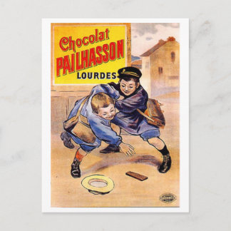 Postal Anuncio de cosecha de chocolate Pailhasson Lourdes
