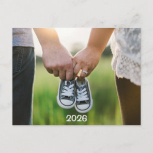 Postal Anuncio de Embarazo Foto 2026