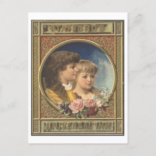 Postal Anuncio de época de la tinta universal de Stafford