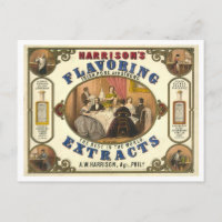 Anuncio de época Extracto de Flavoring de Harrison