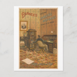 Postal Anuncio de época para libros reveladores