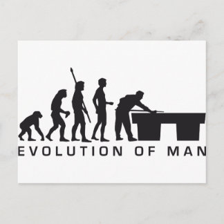 Postal anuncio de evolución