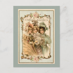 Postal Anuncio de fábrica de joyas de Francia