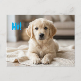 Postal Anuncio de Foto de Nuestro Nuevo Cachorro 