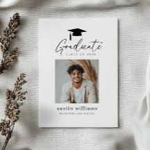 Anuncio de foto del chico de graduación