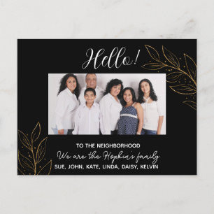 Postal Anuncio de Foto "Somos Nuevos en el Barrio"