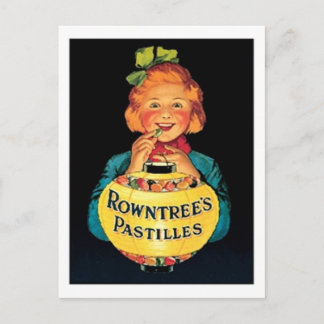 Postal Anuncio de golosinas de Rowntree