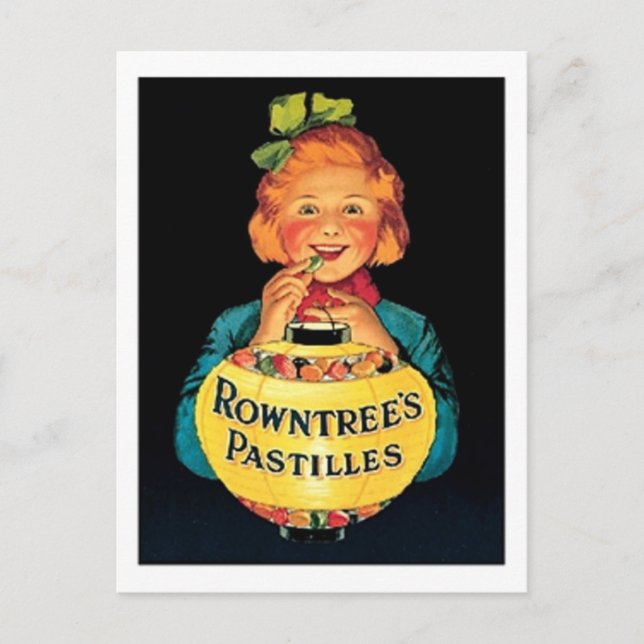 Postal Anuncio de golosinas de Rowntree (Anverso)