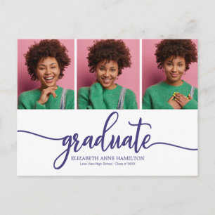 Postal Anuncio de Graduación de Escuela Secundaria 3 Foto