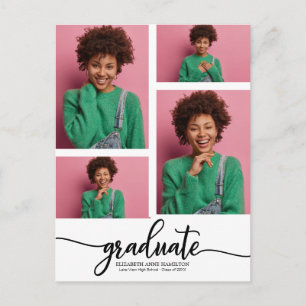 Postal Anuncio de graduación de escuela secundaria 4 foto
