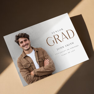 Postal Anuncio de Graduación Maestro de Fotos de Graduaci