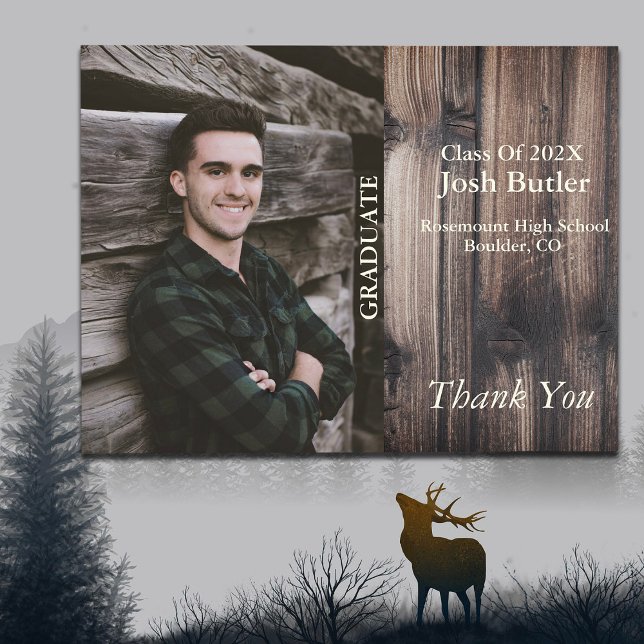 Postal Anuncio de graduación y agradecimiento económico (Subido por el creador)