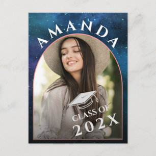 Postal Anuncio de graduado de foto de graduación 2023 Inv