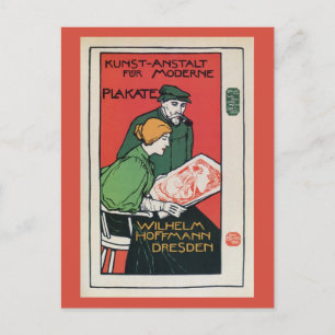 Postal Anuncio de impresoras posters alemanas de época