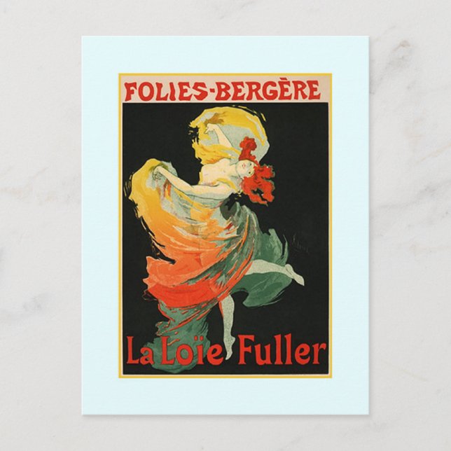 Postal Anuncio de Jules Chéret, 1893 (Anverso)