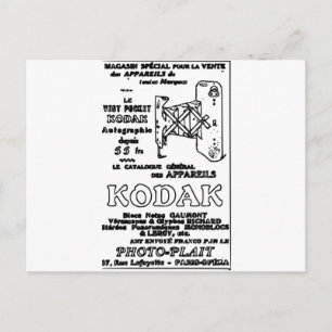 Postal Anuncio de Kodak Vintage