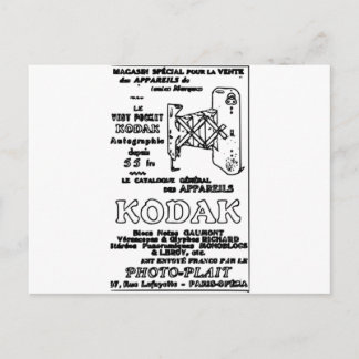 Postal Anuncio de Kodak Vintage