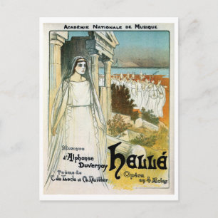 Postal Anuncio de la Academia Francesa de Música