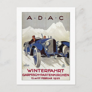 Postal Anuncio de la carrera vitícola alemana